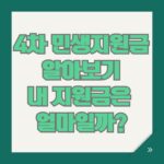 4차 민생지원금